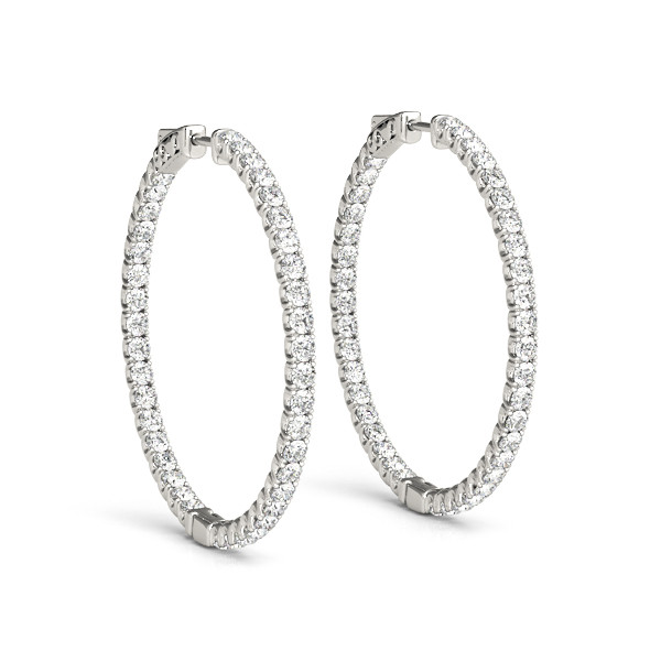 Lexi Natural Silver For Women Diamond Earrings