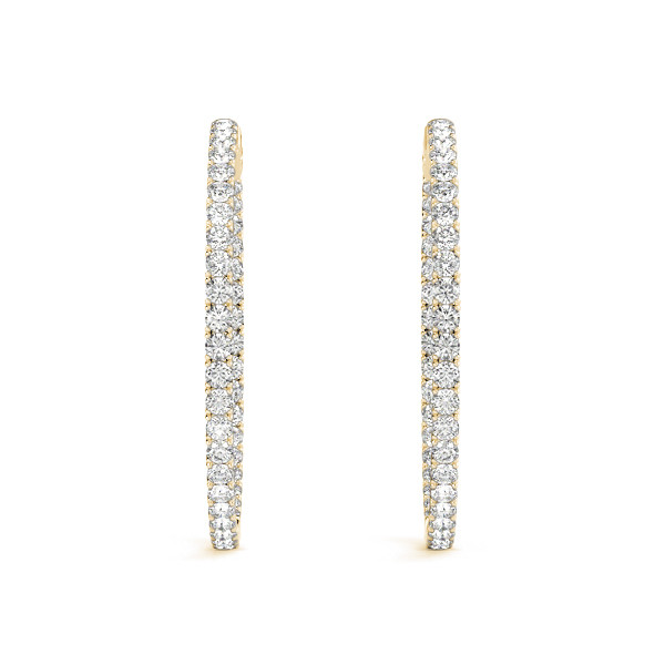 Lexi Natural Yellow Gold For Women Diamond Earrings