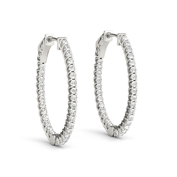 Eirian Lab Grown Hoop Diamond Earrings
