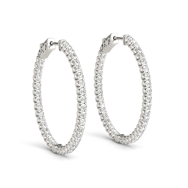 Lewis Lab Grown Hoop Diamond Earrings