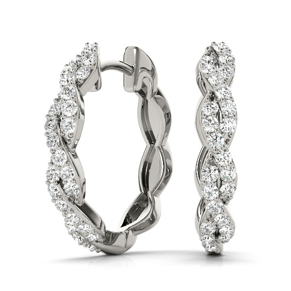 Dolores Lab Grown Hoop Diamond Earrings