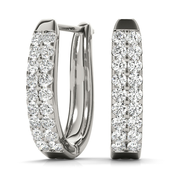 Dalsy Lab Grown Hoop Diamond Earrings