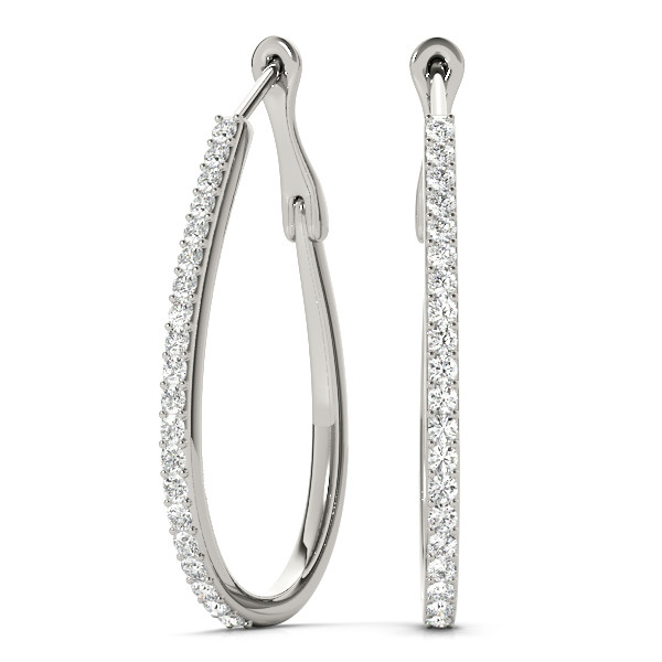 Keira Lab Grown Hoop Diamond Earrings