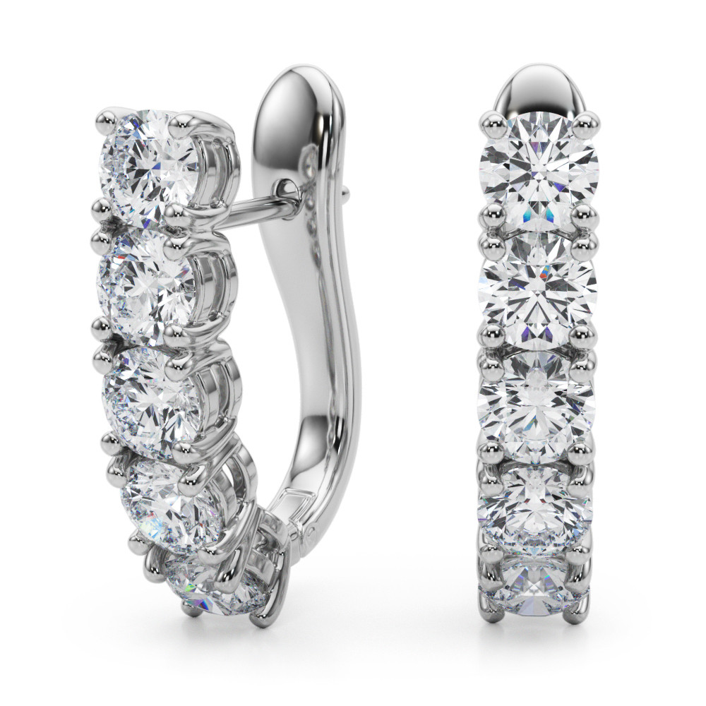 Reuben Lab Grown Hoop Diamond Earrings