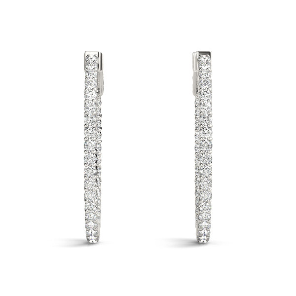 Nicole Lab Grown Hoop Diamond Earrings