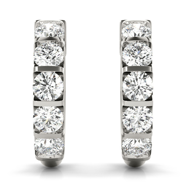 Caitlin Lab Grown Hoop Diamond Earrings