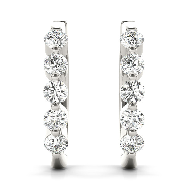 Matilda Lab Grown Hoop Diamond Earrings