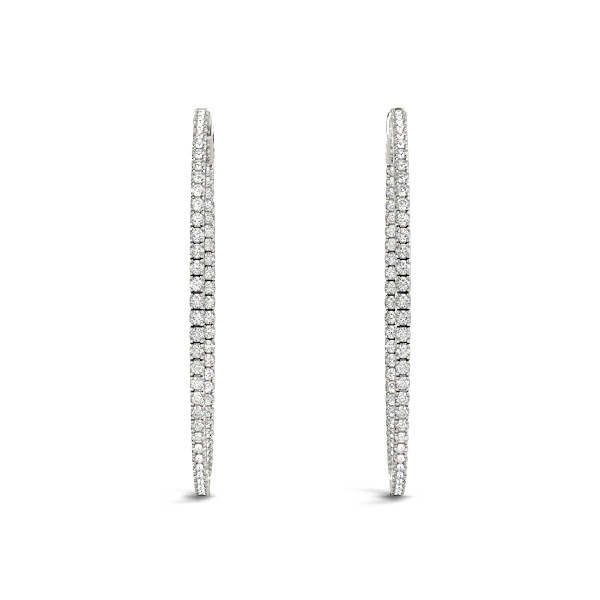 Alice Lab Grown Hoop Diamond Earrings