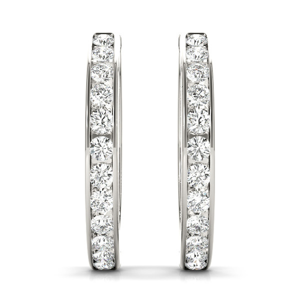 Aimee Lab Grown Hoop Diamond Earrings