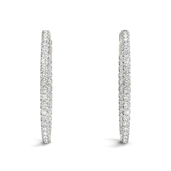 Lauren Lab Grown Hoop Diamond Earrings