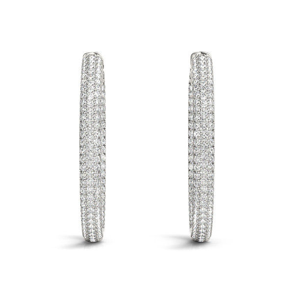 Zariah Lab Grown Hoop Diamond Earrings