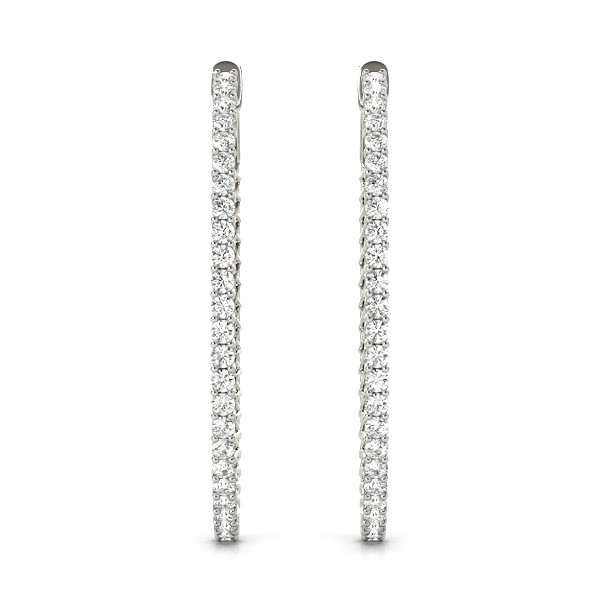 Natalie Lab Grown Hoop Diamond Earrings
