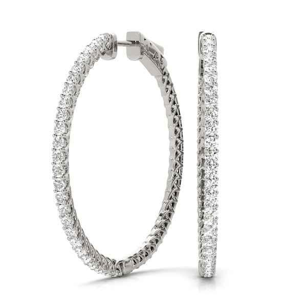 Hazel Lab Grown Hoop Diamond Earrings