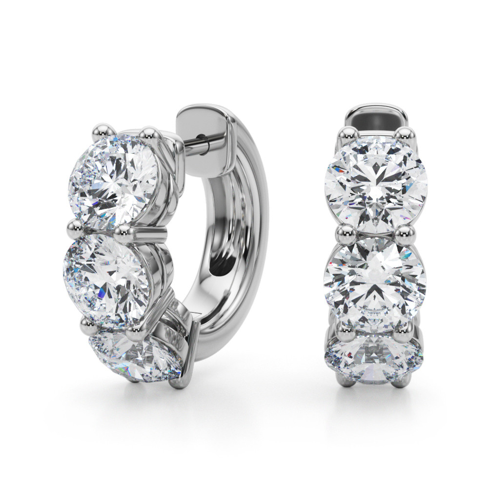 Marie Lab Grown Hoop Diamond Earrings