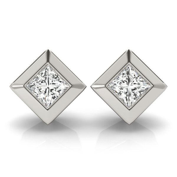Evi Lab Grown Diamond Platinum Studs Earrings