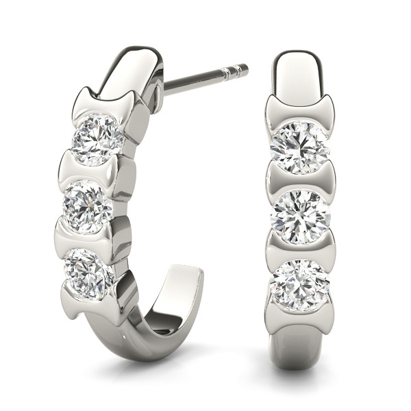 Freddi 0.12 - 0.50 Carat Natural Diamond Cluster Earrings