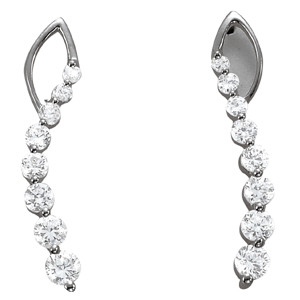  Filipa 0.12 - 0.75 Carat Lab Grown Journey Diamond Earrings
