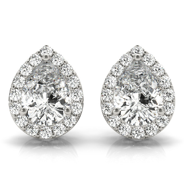  Elyna 0.20 - 3.00 Carat Lab Grown Halo Diamond Earrings