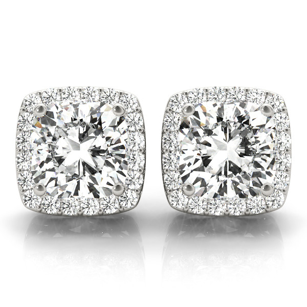 Eudora 0.20 - 3.00 Carat Lab Grown Halo Diamond Earrings
