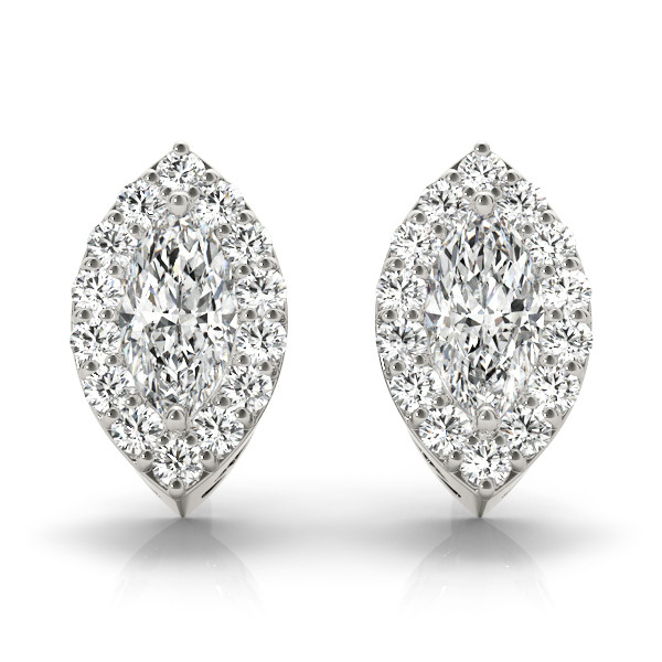  Emera 0.10 - 1.00 Carat Lab Grown Halo Diamond Earrings