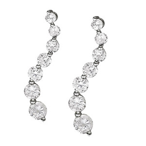Fiana 1.90 Carat Natural Journey Diamond Earrings