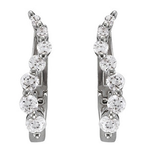 Fulki 0.12 - 0.37 Carat Lab Grown Journey Diamond Earrings