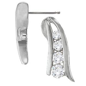 Fadia 0.35 Carat Natural Journey Diamond Earrings