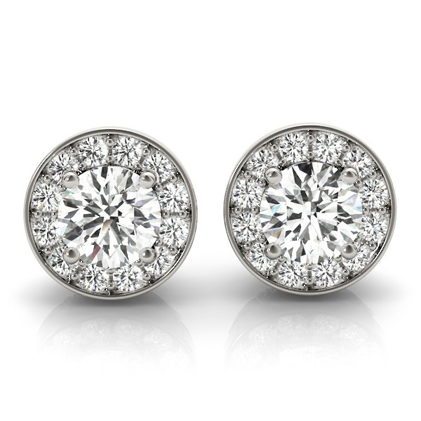 Eliise Lab Grown Halo Diamond Earrings
