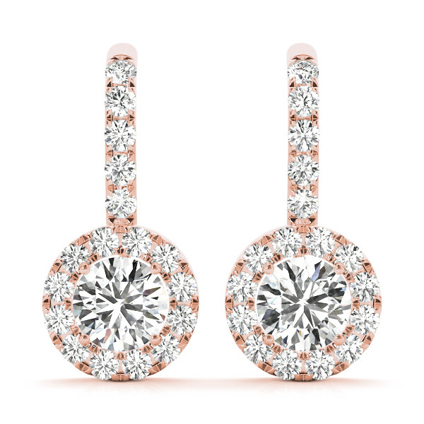 Eniko Lab Grown Rose Gold Diamond Hoop Earrings