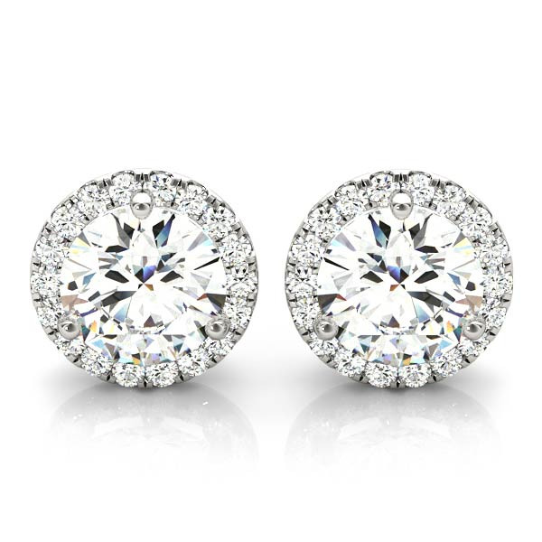 Enock Lab Grown Halo Diamond Earrings