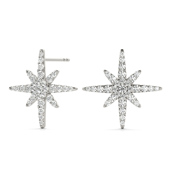 Daisy Lab Grown Cluster Diamond Earrings