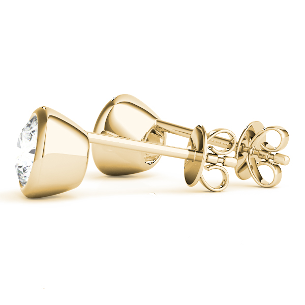 Esma Lab Grown Diamond Yellow Gold Studs Earrings