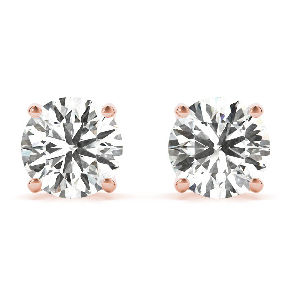 Emeli Lab Grown Diamond Rose Gold Studs Earrings