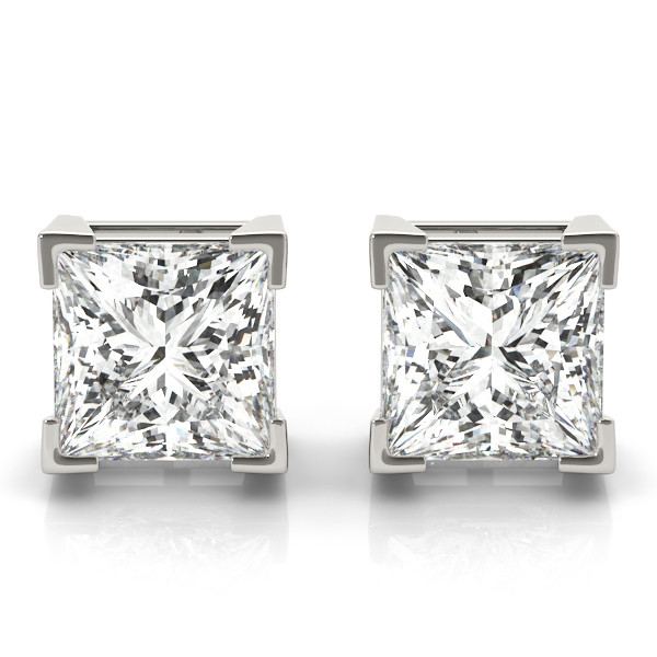  Elize Lab Grown Diamond Silver Studs Earrings