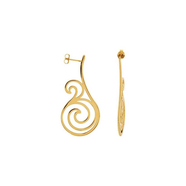 Daania Yellow Traditional Gold Earrings