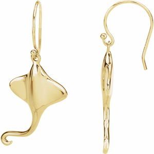Danalyn Yellow Traditional Gold Earrings
