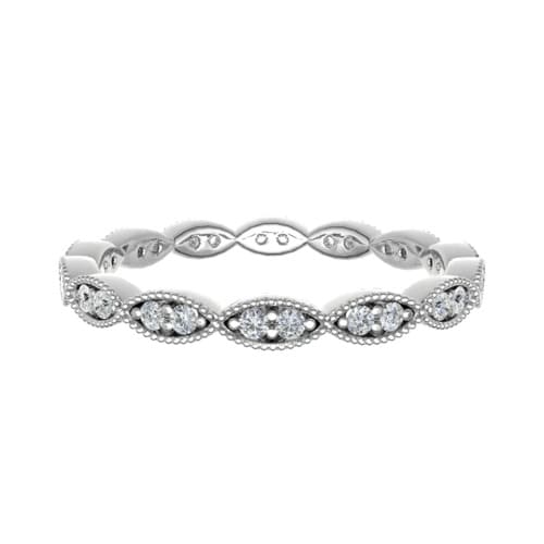 Emogene Lab Grown Platinum Pave Set  Diamond Ring