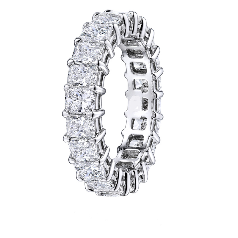 Ebotte Lab Grown 4 Prong  Diamond Ring