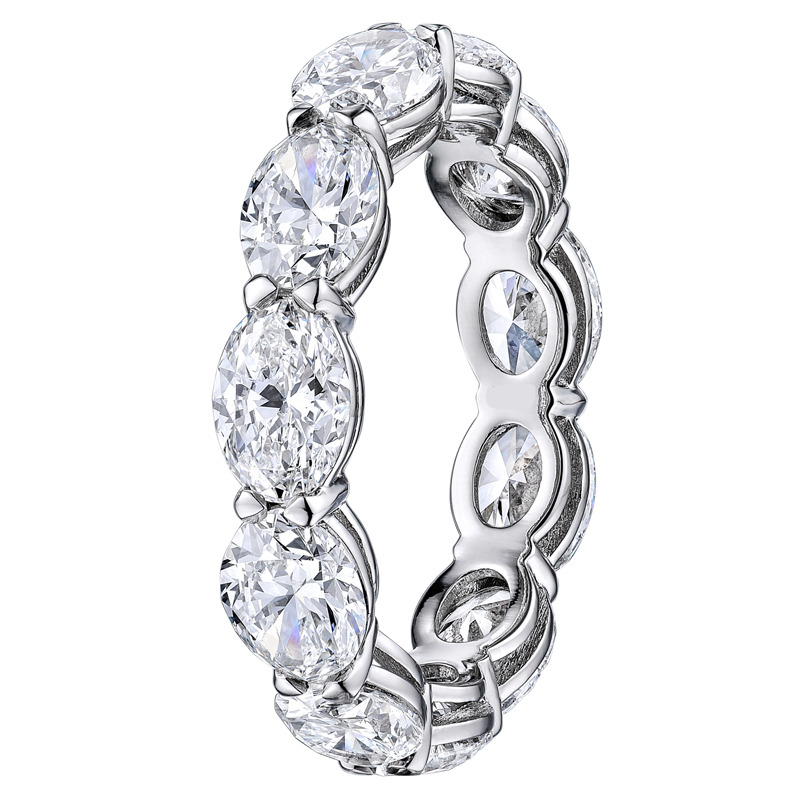 Eama Lab Grown Prong  Diamond Ring