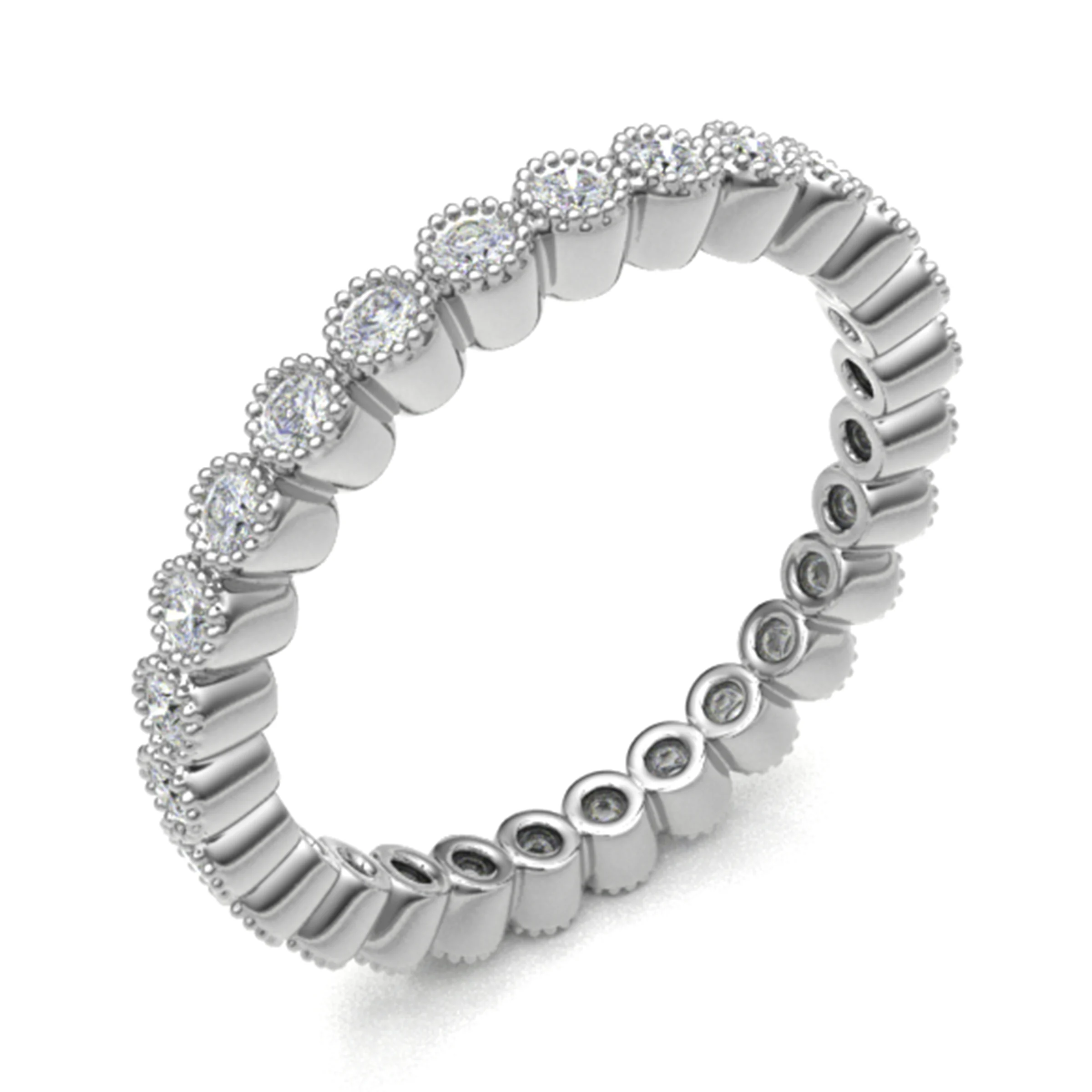 Emberlynn Lab Grown Bezel  Diamond Ring
