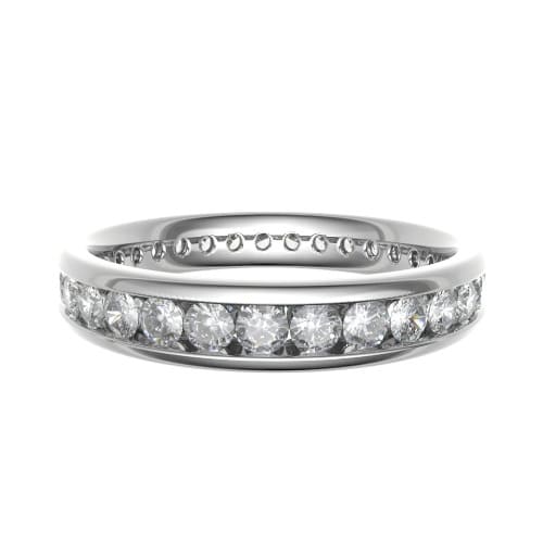 Elka Lab Grown Channel Set  Diamond Ring