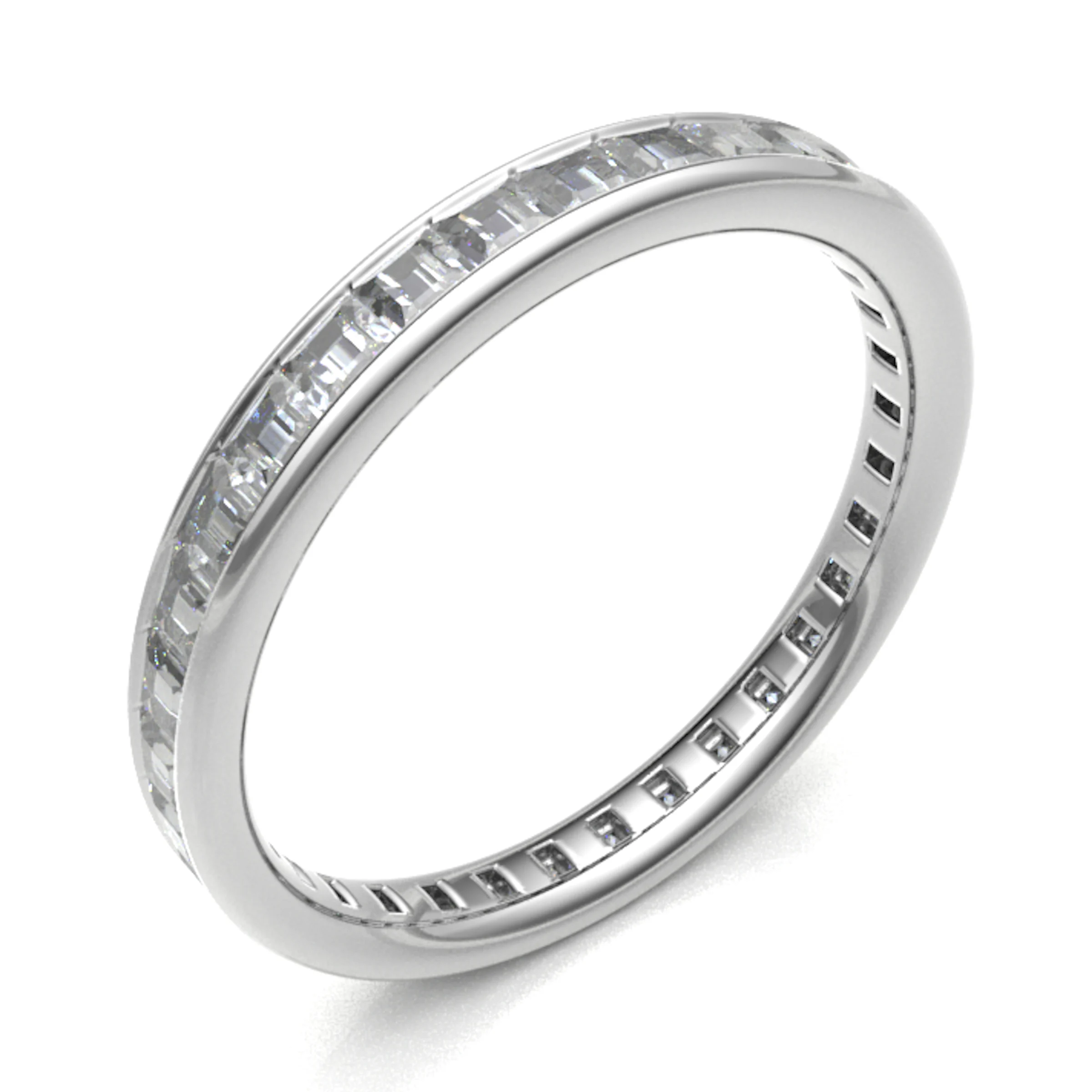 Eabae Lab Grown Channel Set  Diamond Ring