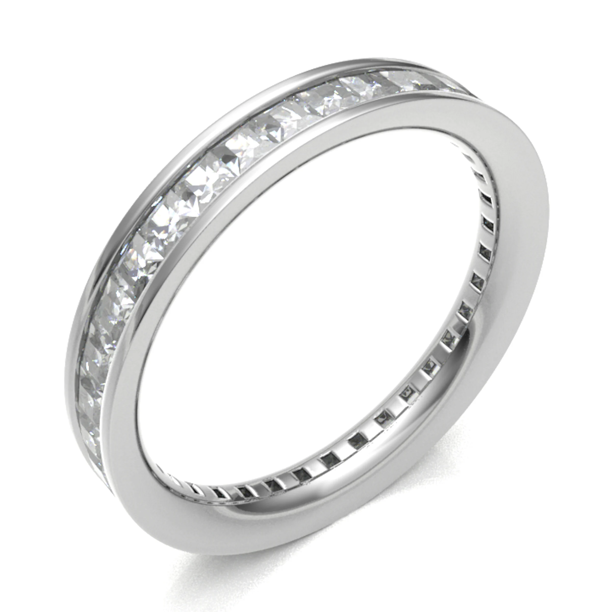 Eadgyfu Lab Grown Channel Set  Diamond Ring