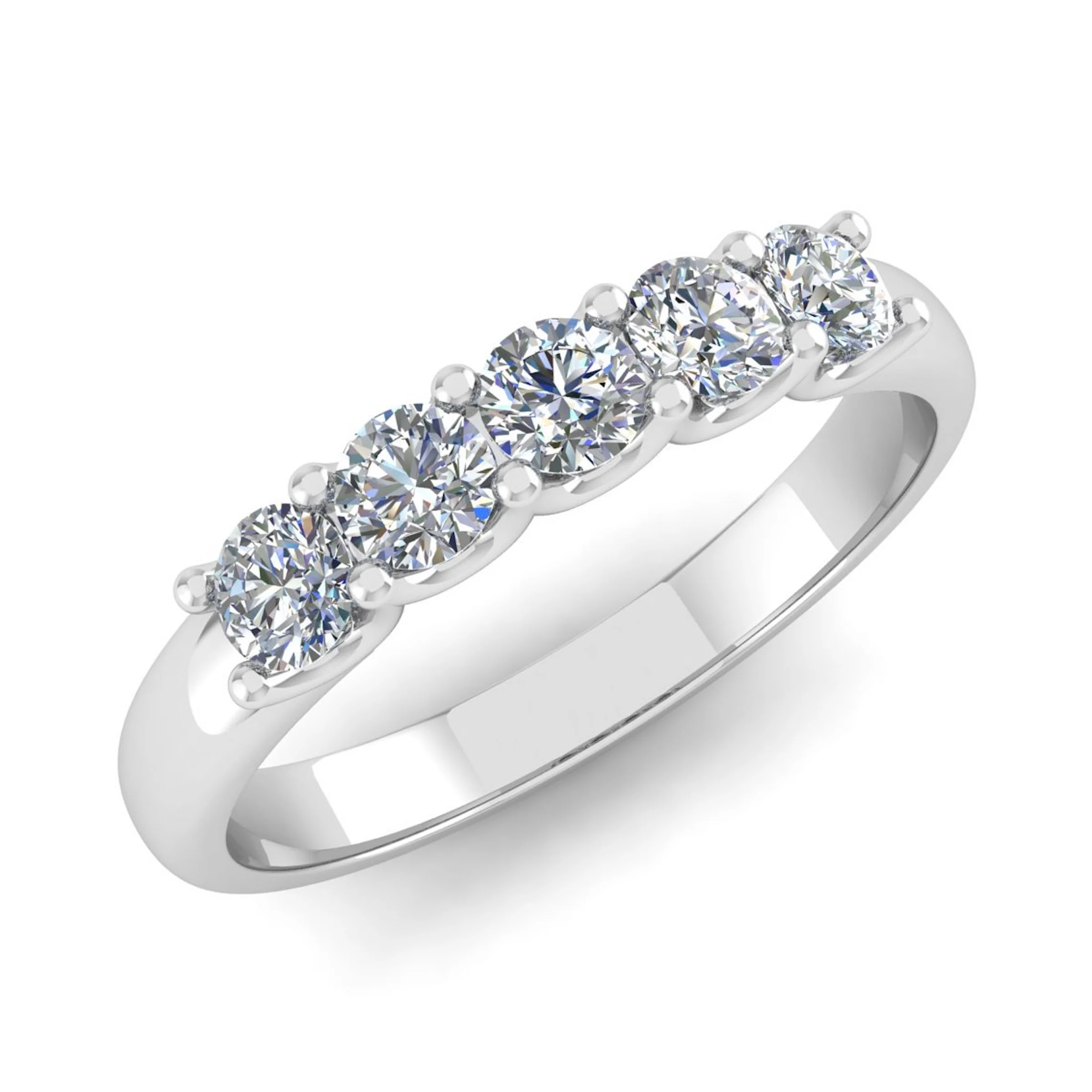 Daunaree Lab Grown 4 Prong 5 Stone Diamond Ring