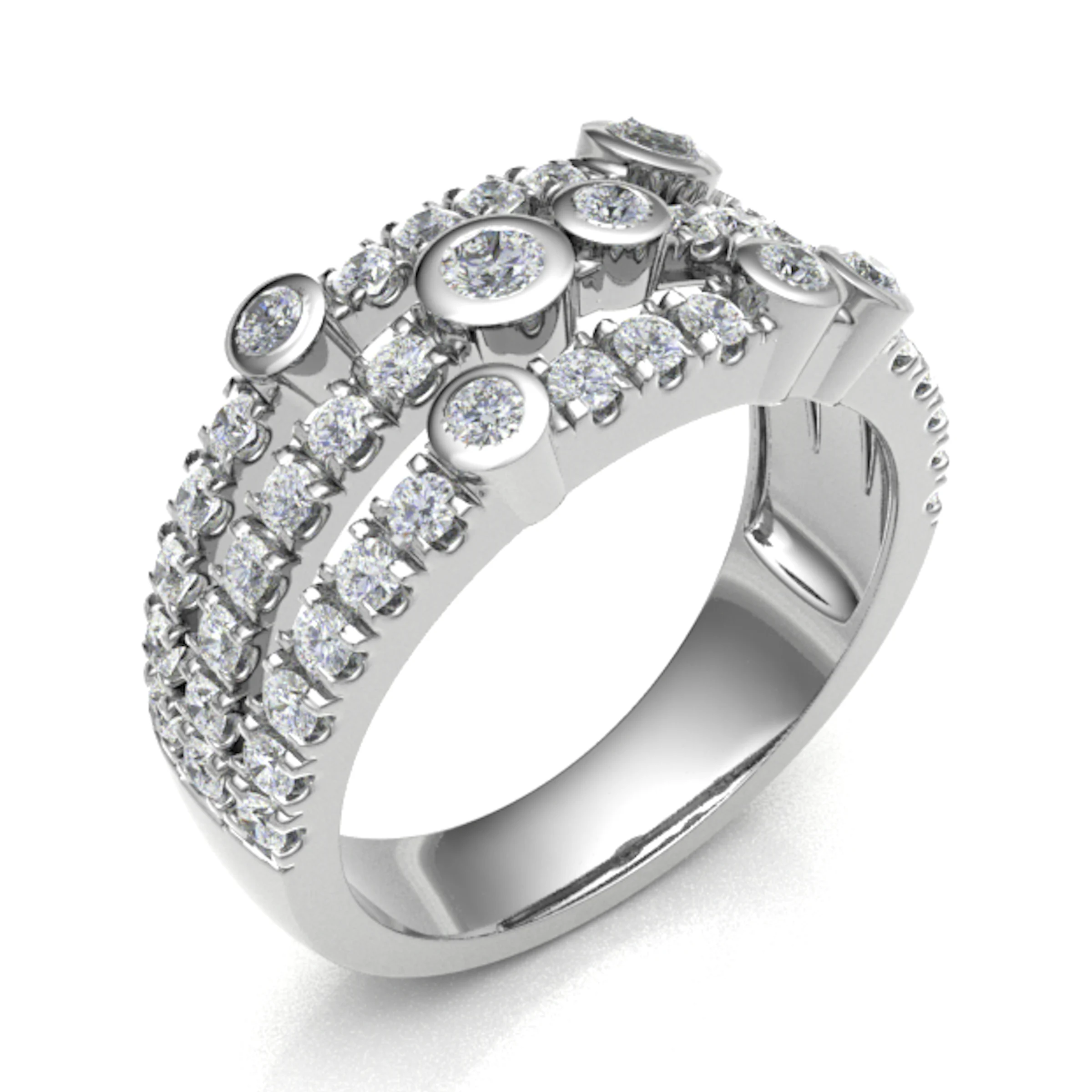 Eadu Natural Prong  Diamond Ring