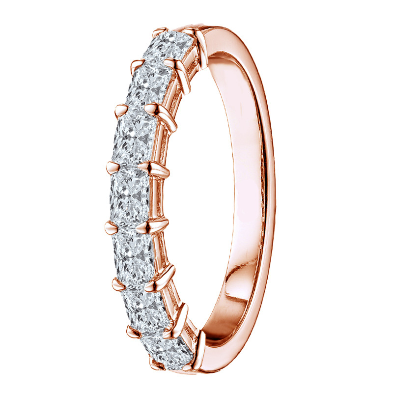 Domneva Lab Grown Rose Gold 4 Prong  Diamond Ring