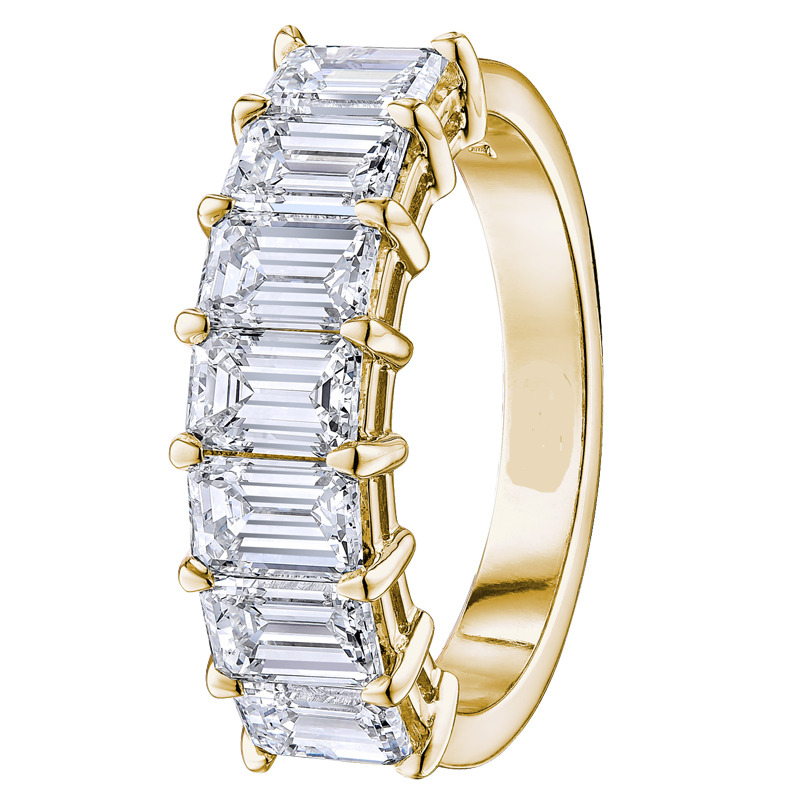 Dondy Lab Grown Yellow Gold 4 Prong  Diamond Ring