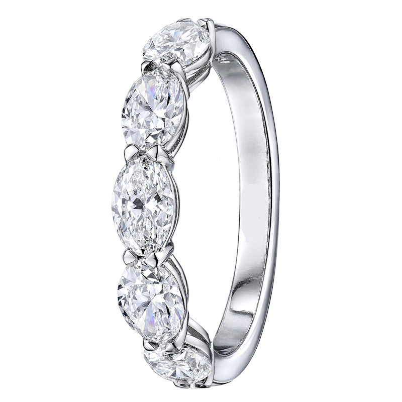 Delicah Lab Grown 4 Prong 5 Stone Diamond Ring