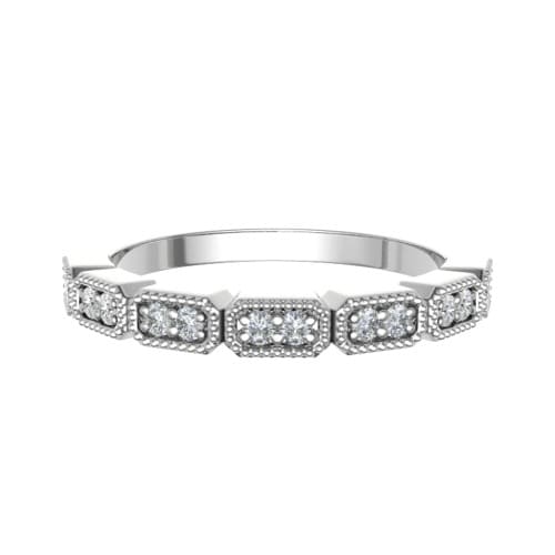Emmalise Lab Grown Prong Half Eternity Diamond Ring