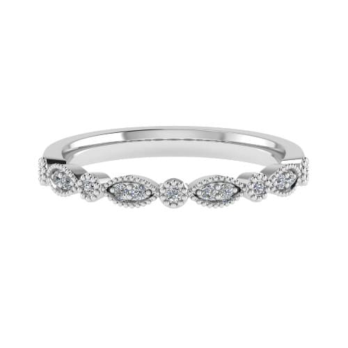 Erilyn Lab Grown Prong Half Eternity Diamond Ring